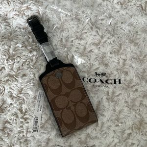 Authentic Coach Luggage Tag Signature Coach Design